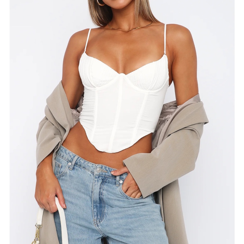 WHITE FOX BUSTIER NWT